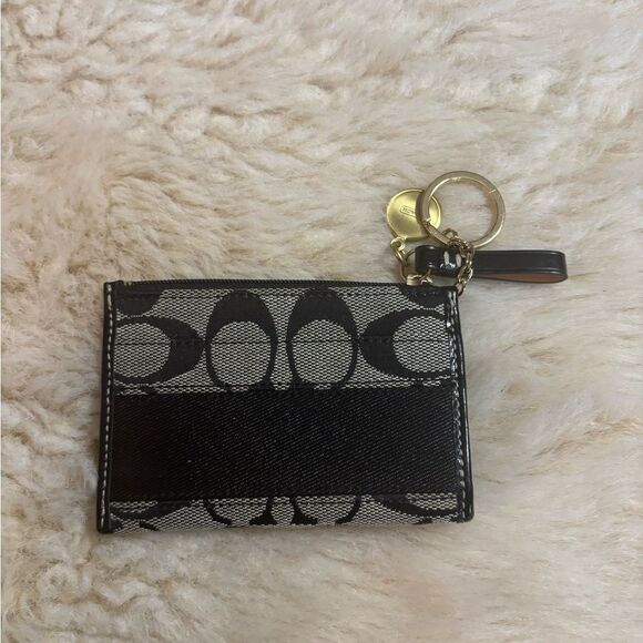 Coach Monochrome Signature Card Holder - Picture 3 of 4